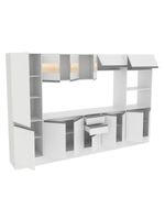 Cozinha Madesa Smart Modulada com Armário Balcão e Tampo