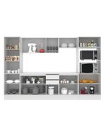 Cozinha Madesa Smart Modulada com Armário Balcão e Tampo