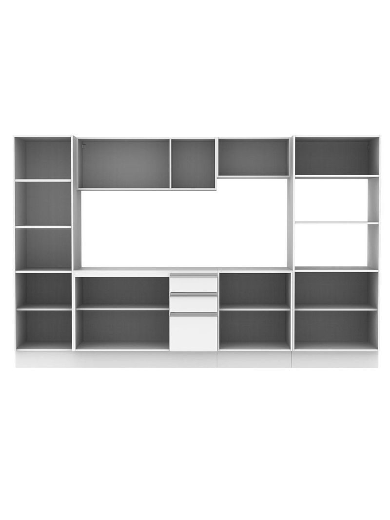 Cozinha Madesa Smart Modulada com Armário Balcão e Tampo