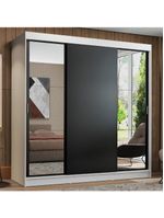 Guarda-roupa Casal Reno 3 Portas de Correr Espelhos Madesa