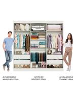 Guarda-roupa Casal Madesa Veneza 3 Portas De Correr De Espelhos Branco