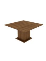 Conjunto Sala de Jantar Mesa Tampo de Madeira com 8 Cadeiras Marisa Madesa – Rustic/Preto