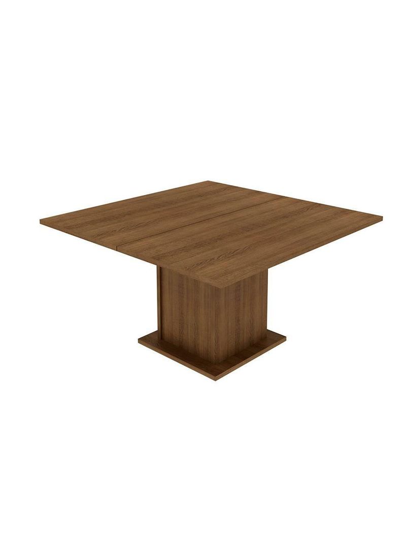 Conjunto Sala de Jantar Mesa Tampo de Madeira com 8 Cadeiras Marisa Madesa – Rustic/Preto