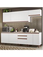 Cozinha Completa Reims com Armário e Balcão Branco Madesa