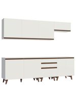 Cozinha Completa Reims com Armário e Balcão Branco Madesa