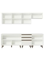 Cozinha Completa Reims com Armário e Balcão Branco Madesa