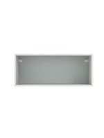 Armário Aéreo Lux 80cm 1 Porta Basculante Branco Cinza