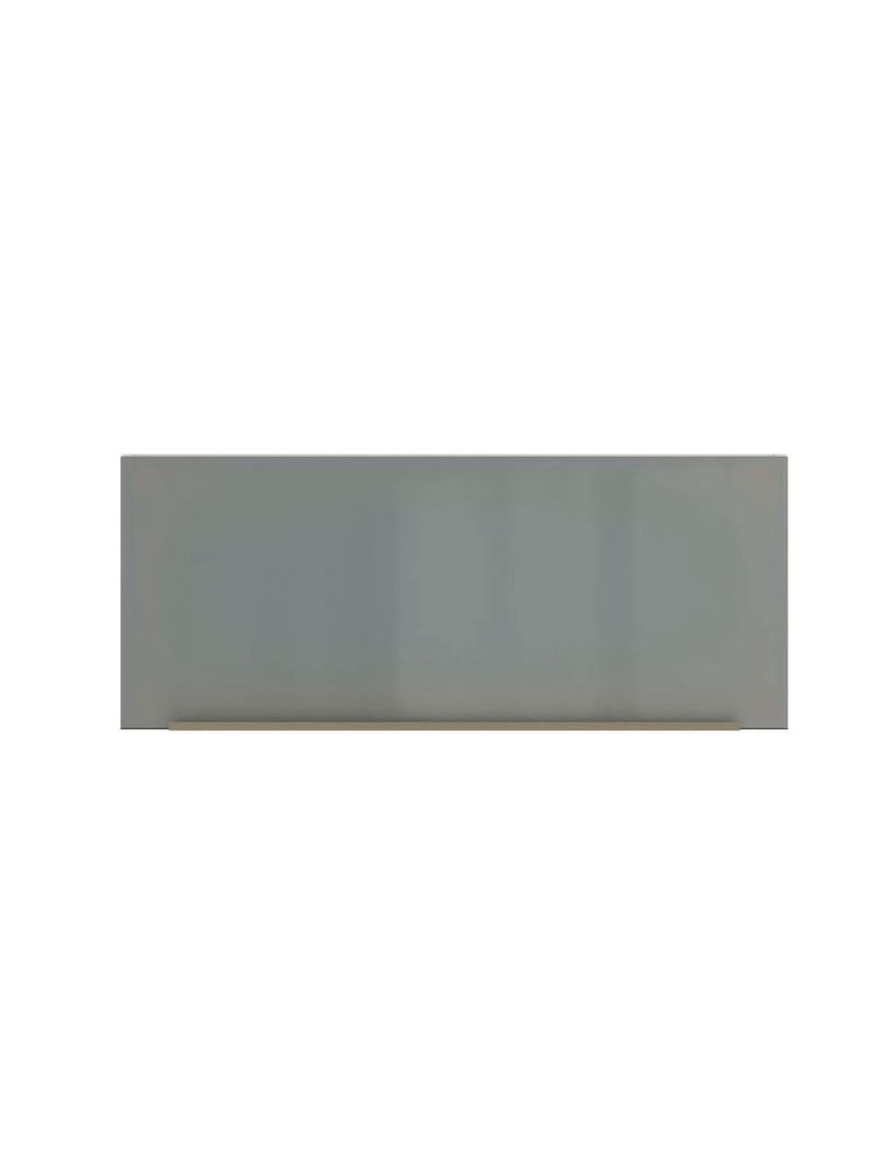 Armário Aéreo Lux 80cm 1 Porta Basculante Branco Cinza