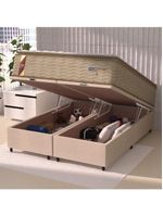 Cama Box Baú Colchão Queen Probel Molas Guarda Costas
