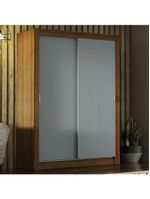 Guarda-roupa Solteiro 2 Portas Rustic/Cinza