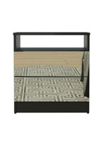 Mesa de Cabeceira Madesa 3227 2 Gavetas com Espelho Preto