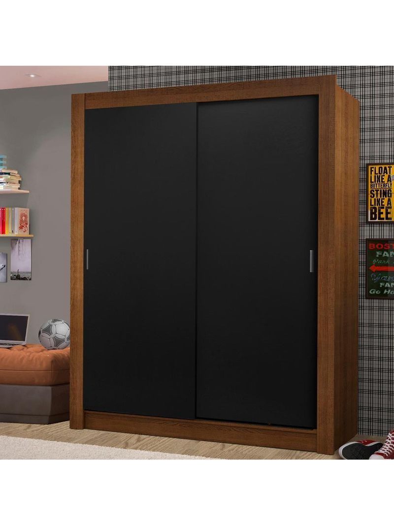 Guarda-roupa Solteiro Dallas 2 Portas de Correr Madesa