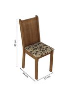 Conjunto Sala De Jantar Madesa Mesa Tampo Vidro 4 Cadeiras