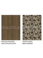 Conjunto Sala De Jantar Madesa Mesa Tampo Vidro 4 Cadeiras