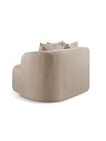 Sofá Curvo Orgânico Orion linho Bege 103