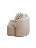 Sofá Curvo Orgânico Orion linho Bege 103