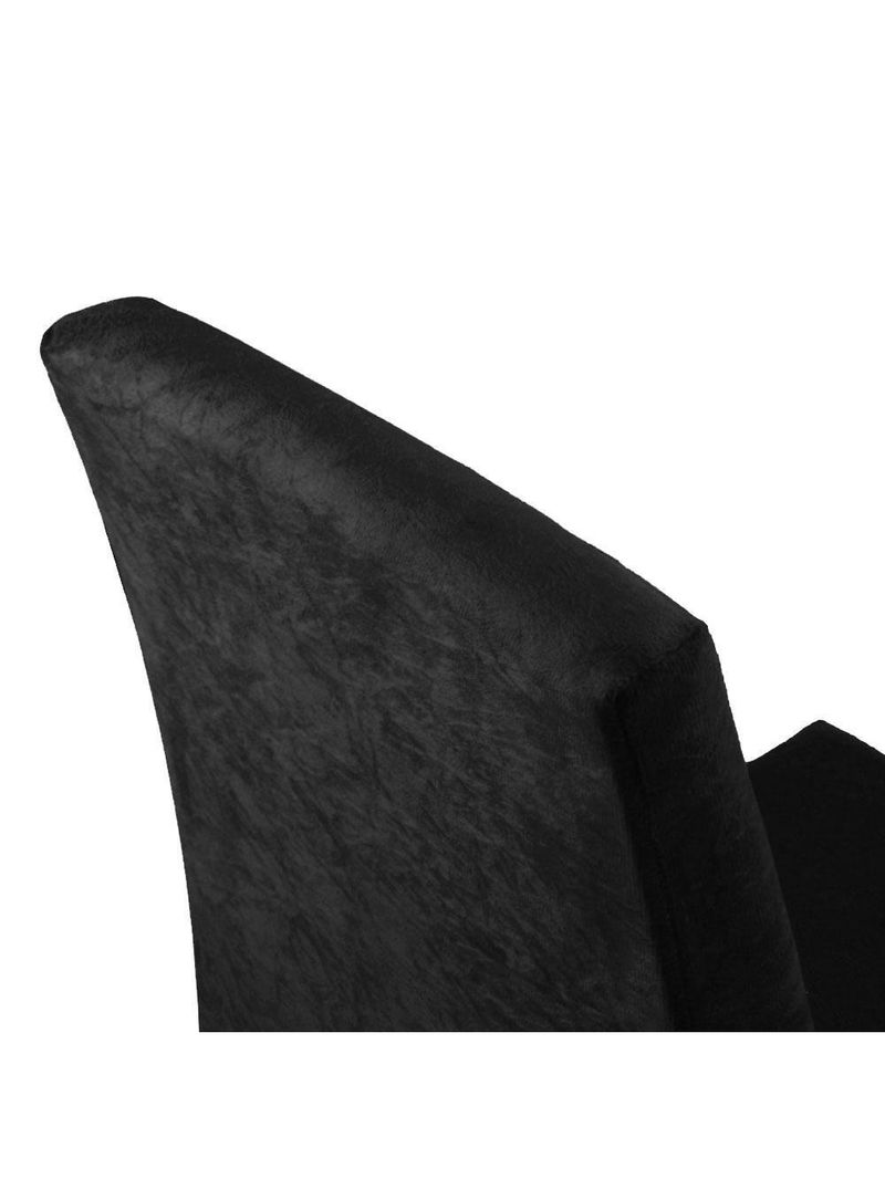 Conjunto Sala de Jantar Mesa Tampo de Vidro 4 Cadeiras Rustic/Preto Oxford – Evelin Madesa