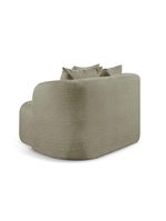 Sofá Curvo Orgânico Orion bouclé Verde 403