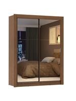 Guarda-roupa Solteiro Denver 2 Portas Correr Espelho Madesa