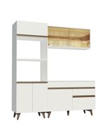 Cozinha Compacta Reims com Armário e Balcão Branco Madesa