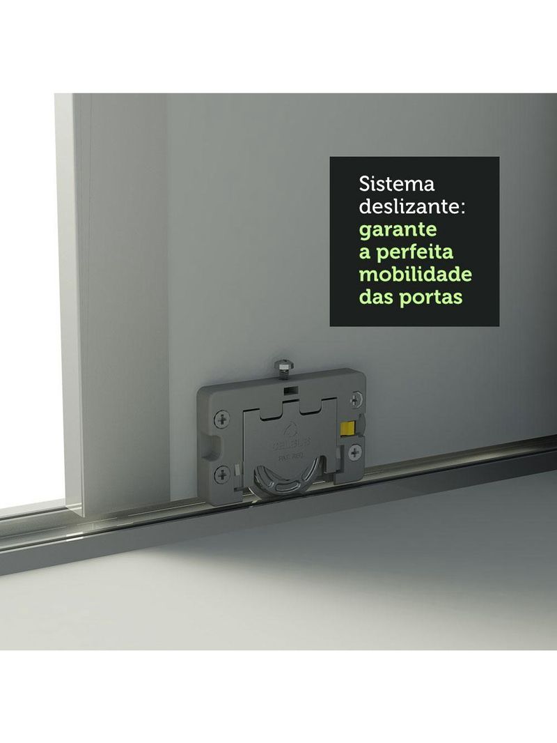Guarda Roupa Royale Casal 100% MDF 3 Portas Correr Madesa