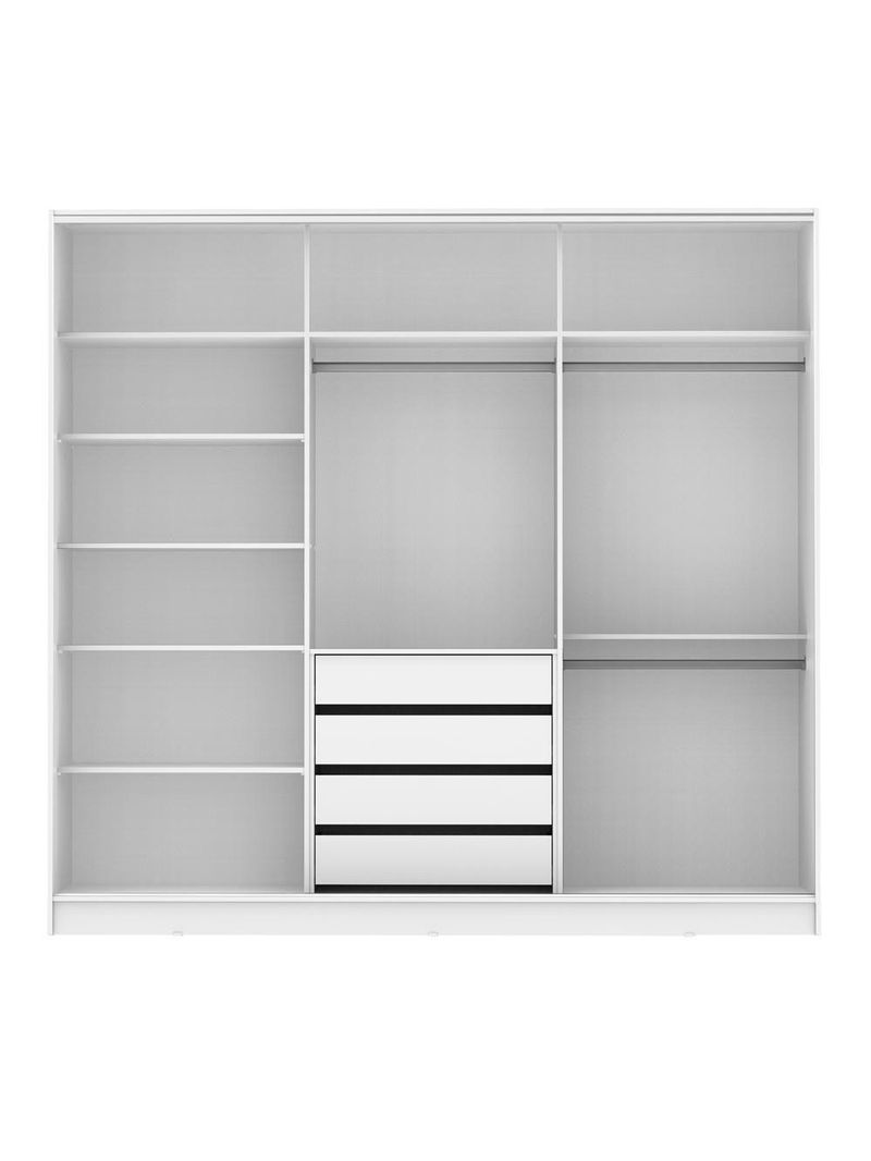 Guarda Roupa Royale Casal 100% MDF 3 Portas Correr Madesa