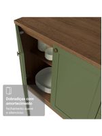 Armário de Cozinha Completa 310cm Vik Madesa 01 Rustic/Verde