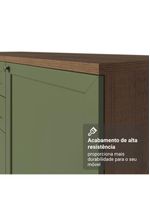 Armário de Cozinha Completa 310cm Vik Madesa 01 Rustic/Verde