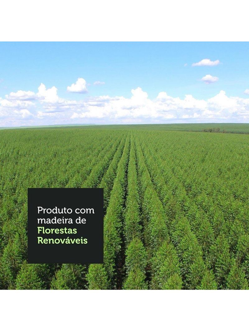 Rack Oslo e Painel para TV Sala de Estar Branco – Madesa