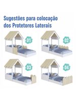 Cama Infantil Montessoriana Casinha Branca e Carvalho - Completa Móveis