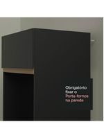 Cozinha Completa Com Armário, Balcão E Tampo Preto