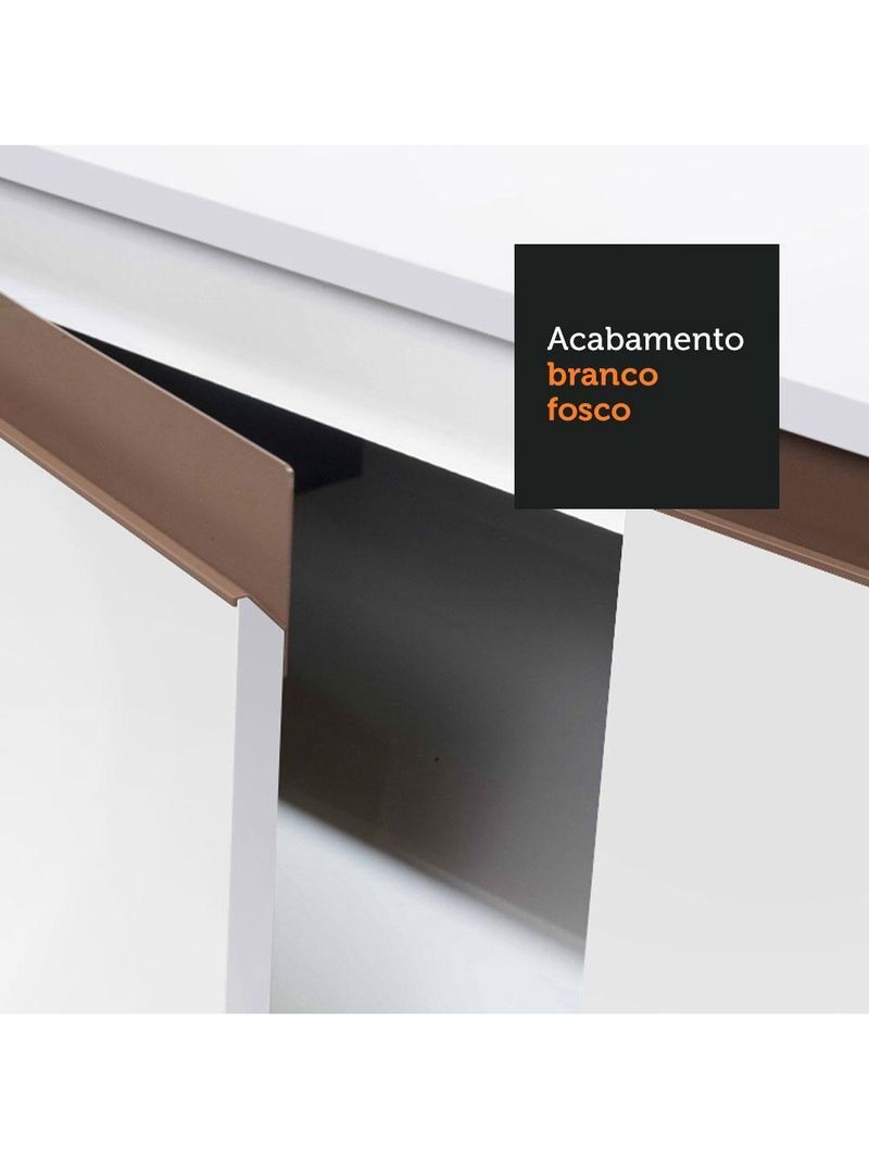 Armário de Cozinha Completa 250cm Branco Reims Madesa