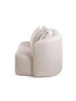 Sofá Curvo Orgânico Orion linho Nude 100