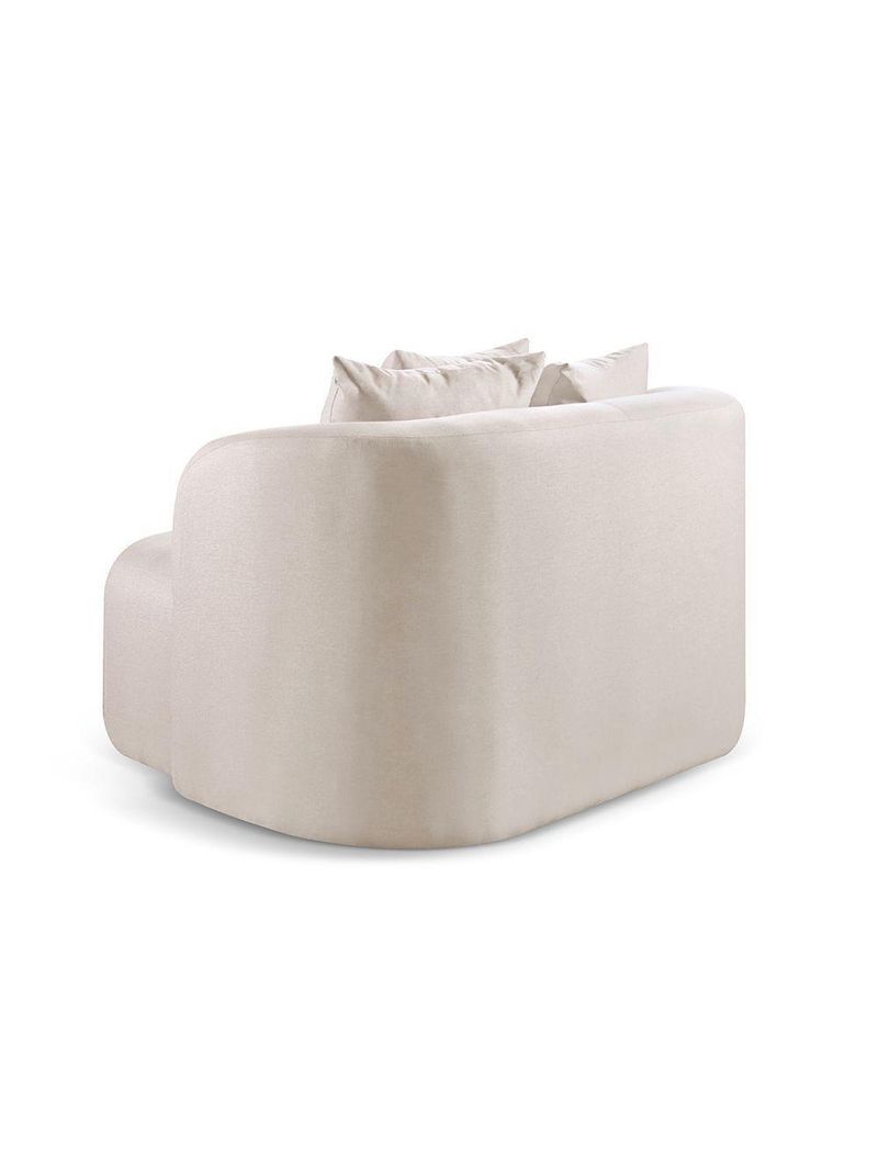 Sofá Curvo Orgânico Orion linho Nude 100