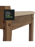 Conjunto Sala de Jantar Analu Mesa com 6 Cadeiras Madesa