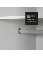 Guarda-roupa Solteiro Denver 2 Portas Correr Espelho Madesa