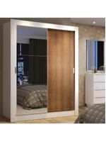 Guarda-roupa Solteiro Denver 2 Portas Correr Espelho Madesa