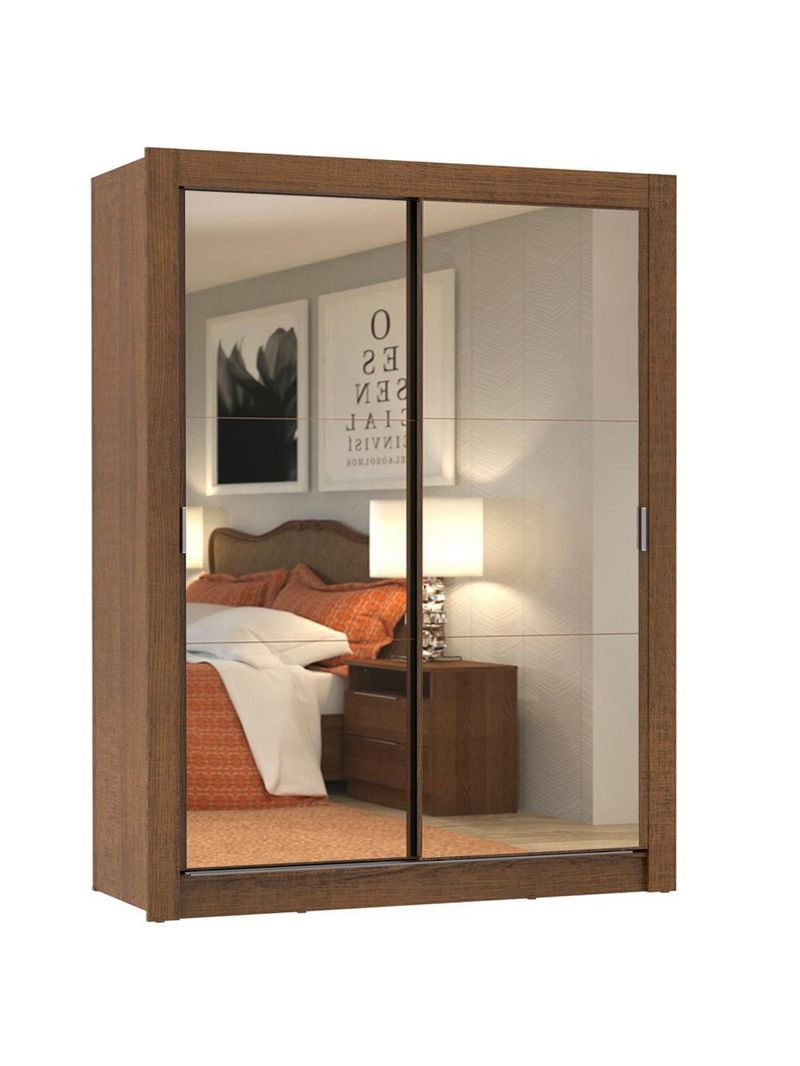 Guarda-Roupa Solteiro Dallas 2 Portas de Correr – Madesa