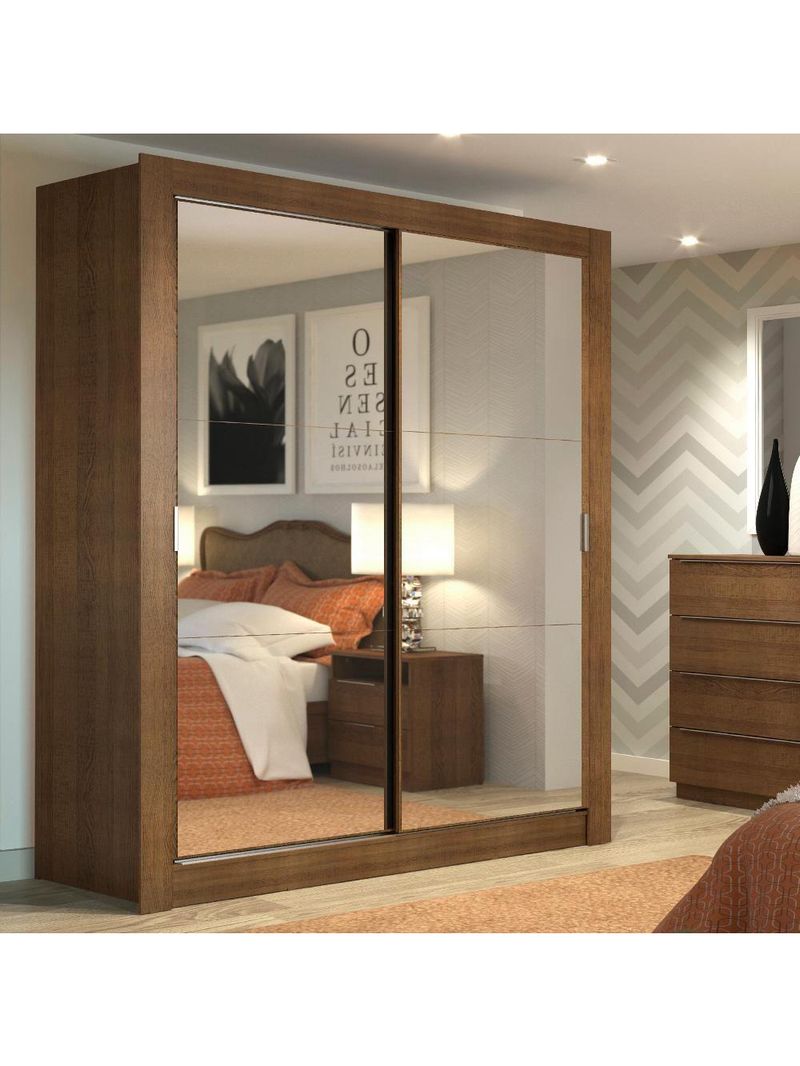 Guarda-Roupa Solteiro Dallas 2 Portas de Correr – Madesa