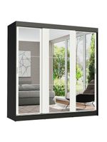 Guarda-roupa Casal Reno 3 Portas de Correr de Espelho Madesa