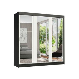 Guarda-roupa Casal Reno 3 Portas de Correr de Espelho Madesa