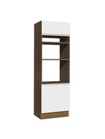 Torre Quente Glamy 70 cm 3 Portas Rustic/Branco Madesa