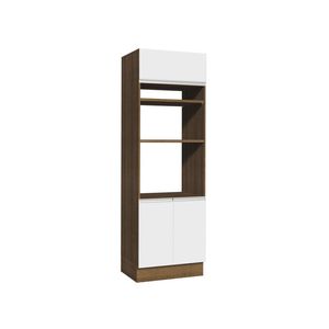 Torre Quente Glamy 70 cm 3 Portas Rustic/Branco Madesa