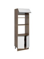 Torre Quente Glamy 70 cm 3 Portas Rustic/Branco Madesa