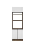 Torre Quente Glamy 70 cm 3 Portas Rustic/Branco Madesa