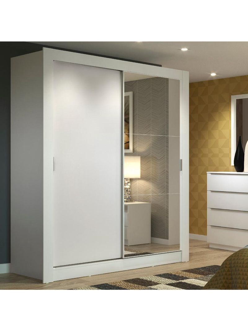 Guarda-roupa Solteiro Dallas 2 Portas 2 Gavetas Madesa