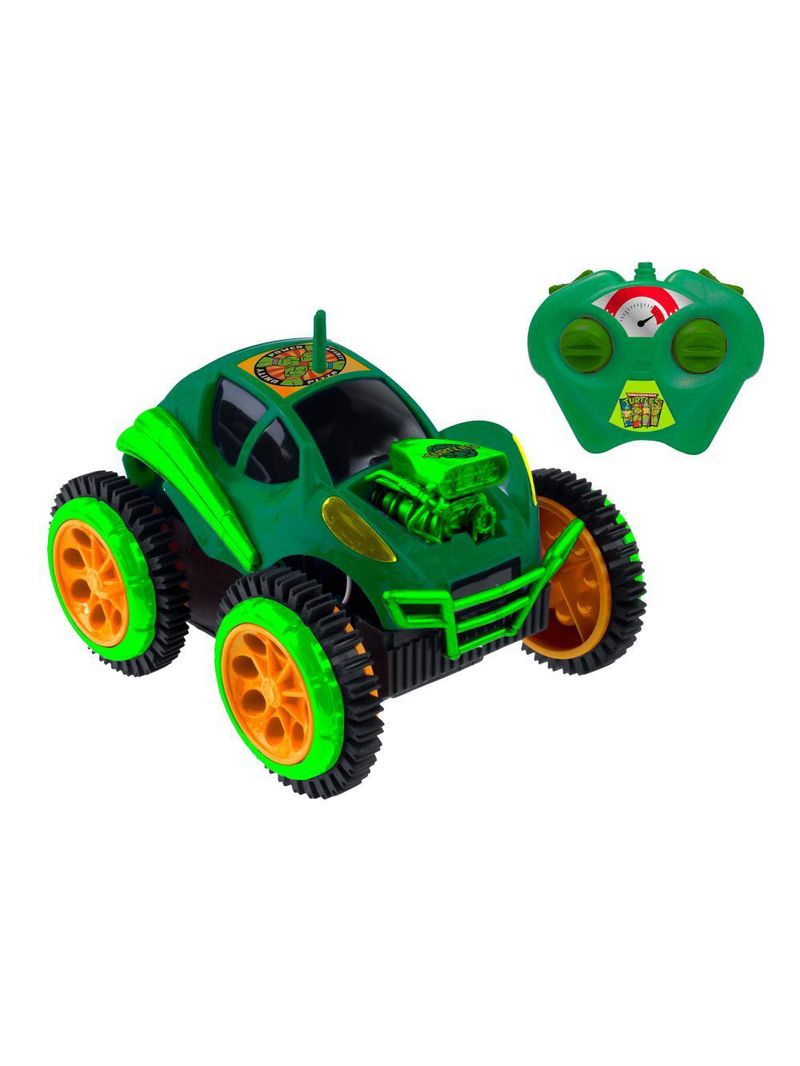 Veículo controle remoto tartarugas ninja radical flip