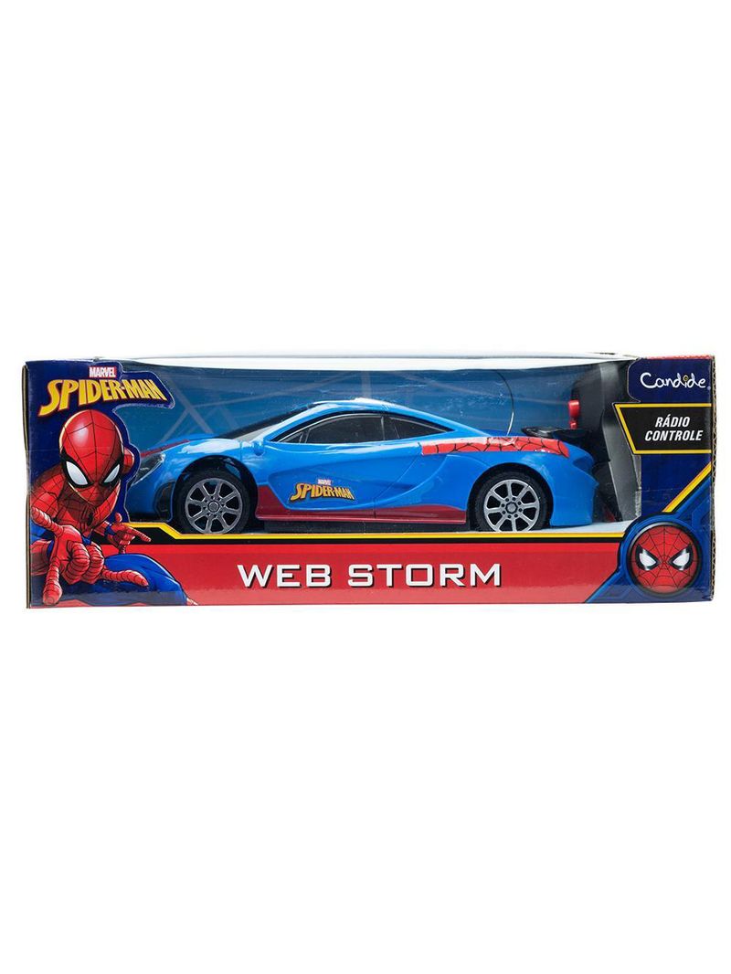 Veículo controle remoto homem-aranha web storm - aerofólio