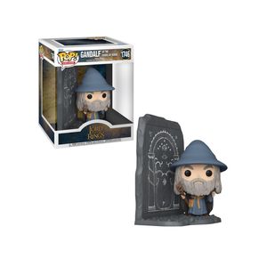 Boneco funko pop! deluxe o senhor dos anéis - gandalf e o portão de durin