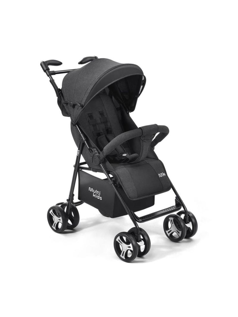 Carrinho de bebê flick preto - multikids baby